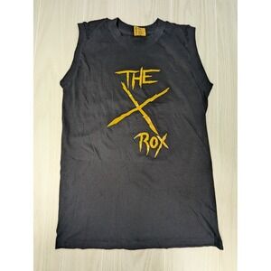 T Plus Muscle Tee Medium Black The Rox 94 WAMX ROX Vintage USA single stitch hem